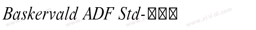 Baskervald ADF Std字体转换